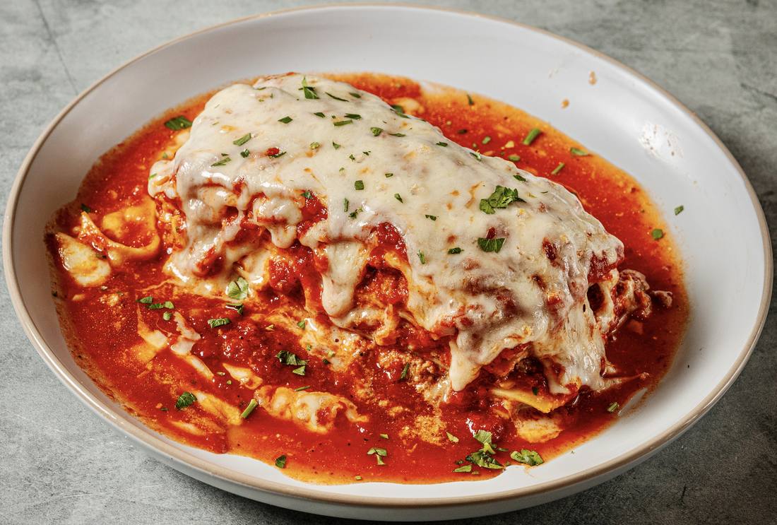 Lasagna at Tommy's Pizza, Queens NY